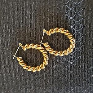 Laura Lombardi Cara Twisted Gold Hoops